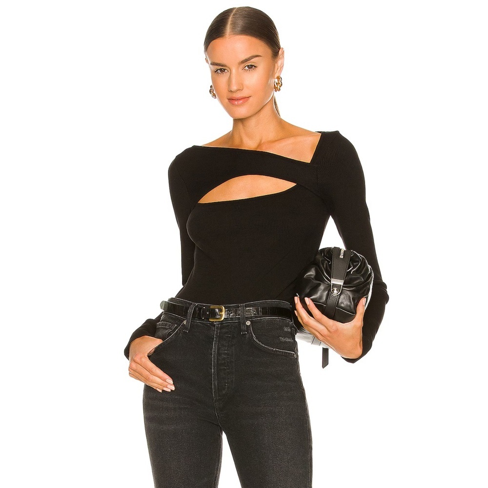 Citizens of Humanity - Iris Long Sleeve Cut Out Top - Black